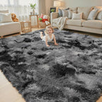 Area Rugs 9x12 Living Room, Large Area Rug Shag Shaggy Carpet Soft Plush Furry - Image 2