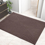 HIYARD Sturdy Front Door Mat, Absorbent Muddy Dirt Resist Welcome Door Mats by HIYARD