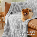 Bedsure Leopard Throw Blanket for Couch, Knit Fall Blanket - Image 4