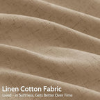 Nanspring Sand Beige Curtains 63 Inch Length - Image 4