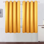 LEMOMO Yellow Blackout Curtains 66 x 63 Inch Length/Set of 2 Curtain by Lemomo