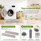 10-Piece Duster with Extension Pole, Cobweb Duster for High Ceiling