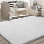 10X14 Large Area Rugs for Living Room Bedroom, Soft Fluffy Indoor Carpet - Image 5