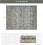Washable Rugs 8x10 Area Rugs for Living Room, Rugs for Bedroom, Large Carpets - Image 2