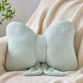 Bow Pillow, Decorative Throw Pillows with Soft Plush, Bow Throw Pillow for Couch Bed, Home Decor Bow Shaped Pillow for Bedroom Living Room (Green, 12 Inches)