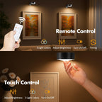 Picture Lights for Wall, Wireless Poster Lights Battery Operated, Black