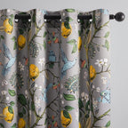 Topfinel Gray Patterned Curtains 96 Inch Long by Topfinel