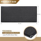 Yimobra Front Door Mat Outdoor Indoor Entrance, 100% Waterproof All-Season All - Image 2