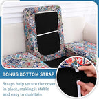 hyha Printed Couch Cushion Covers, Floral Sofa Covers Washable - Image 3