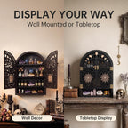 Crystal Display Shelf, Trinket Shelf, Gothic Decorative Wall Shelves