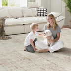 5x7 Area Rugs for Living Room Washable Rug: Anti-Skid Abstract Modern Living - Image 6