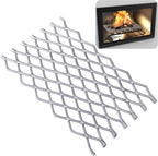 Fireplace Grate Ember Retainer, 16 x 10 Inch Steel Ember Retainer Mesh