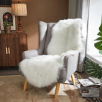 AMTOVO Faux Sheepskin Rug, 2 x 6 ft Faux Fur Rug - Image 5