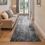2x6 Black Rug Runners for Hallways Kitchen Runner Rug Non Slip Washable Black - Image 2