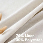 H.VERSAILTEX Natural Linen Grommet Curtains 84 Inch Length - Image 4