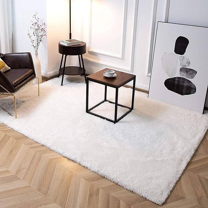 TWINNIS Super Soft Shaggy Rugs Fluffy Carpets 5x7 Feet, Indoor Modern Plush - Image 5