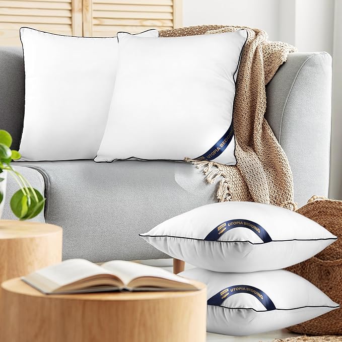 Utopia Bedding Throw Pillow Inserts, 18 x 18 Inches Decorative Indoor Pillows - Image 6
