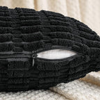 MIULEE Pack of 1 Black Long Body Lumbar Decorative Throw Pillow Cover 14x36 Inch - Image 5