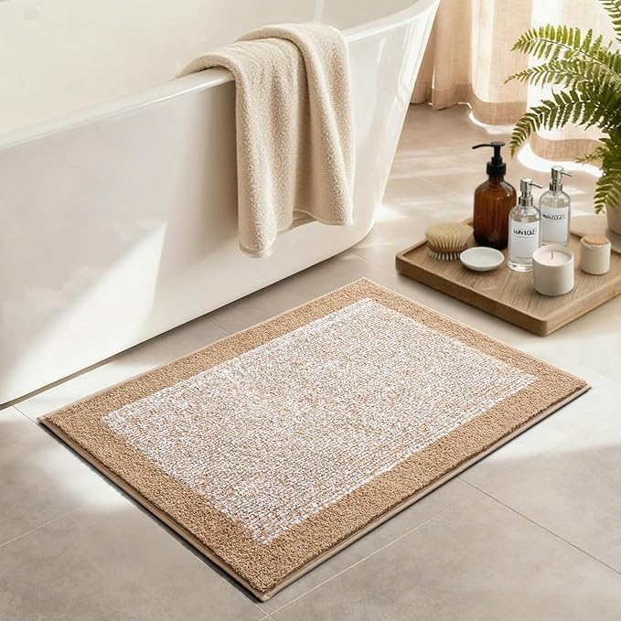 36x24 Large Bathroom Rugs Washable Non Slip, Soft Absorbent Quick Dry Mats - Image 3