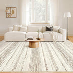 Nakagishi 6x9 Area Rugs Living Room: Washable Boho Large Neutral Soft Farmhouse - Image 4