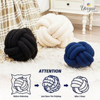 Uvvyui Knot Pillow Ball, Soft Home Decorative Pillows, Round Throw Pillow - Image 4