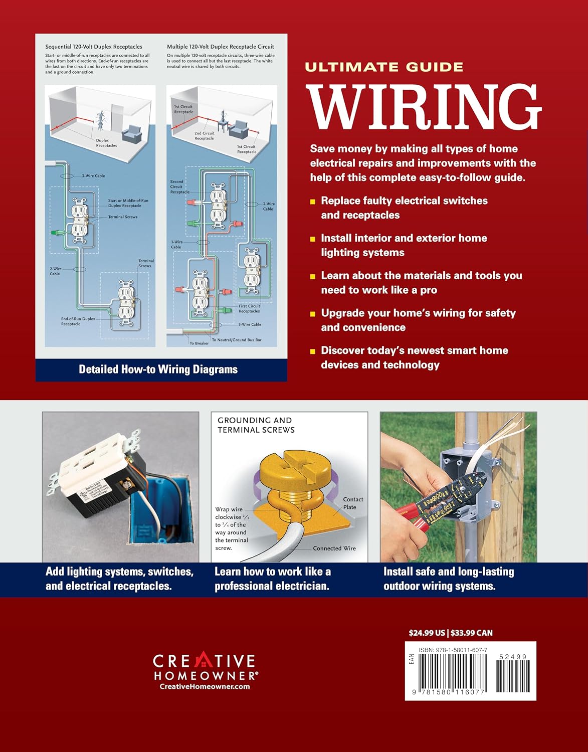 Ultimate Guide Wiring, Updated 10th Edition: Meets Current National Electrical Code Standards (Creative Homeowner) DIY Residential Electrical Installations and Repairs - Diagrams and Step-by-Step