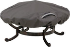 Classic Accessories Ravenna Water-Resistant 44 Inch Round Fire Pit Cover, Outdoor Firepit Cover