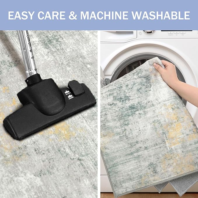 IOHOUZE Abstract Area Rug 3x5 Ft Washable Rugs - Image 3