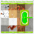 Reusable Microfiber Chenille Mop Pads Compatible with Swiffer Sweeper Mop