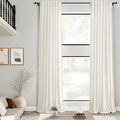 Cream Linen Curtains 168 Inches Long by Nanspring