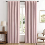 MIULEE 100% Blackout Linen Curtains by MIULEE