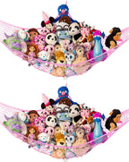 Large Stuffed Animal Storage Hammock 1 Pack | Holds 12 lbs | Corner Stuffed Animal Organizer | Plushie Net for Stuffed Animals | Stuffy Storage, Cute Bedroom, Room Decor | Blue