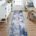 Washable Area Rugs 3x9 Non-Slip Modern Abstract Soft - Image 2