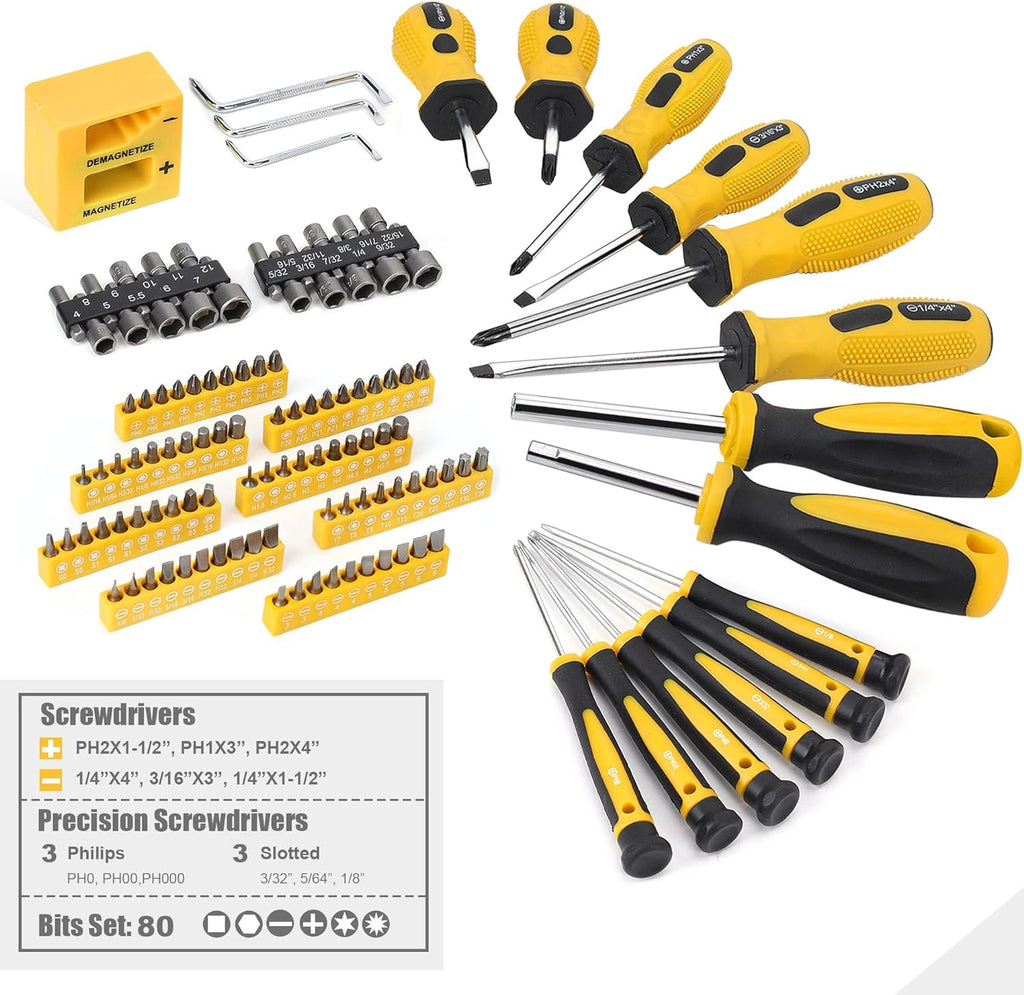 TOPLINE 467-Piece Household Home Tool Kit with Bag, Tool Set for Mechanics