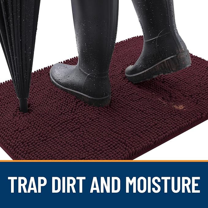 OLANLY Dog Door Mat for Muddy Paws 30x20, Absorbs Moisture and Dirt, Absorbent - Image 2
