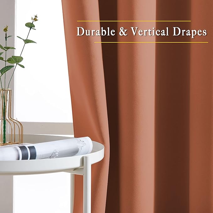 NICETOWN Blackout Large Window Curtains 84 inches Long - Image 5