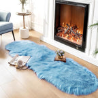 Ciicool Ultra Soft Faux Sheepskin Fur Rug Fluffy Rug - Image 3