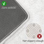 White Rug for Living Room 6x9ft Fluffy Area Rug Mat Bedside Throw Rug for - Image 3