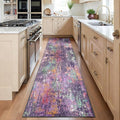 Washable Area Rugs 2'x6' Non-Slip Modern Abstract Soft by RELEANY