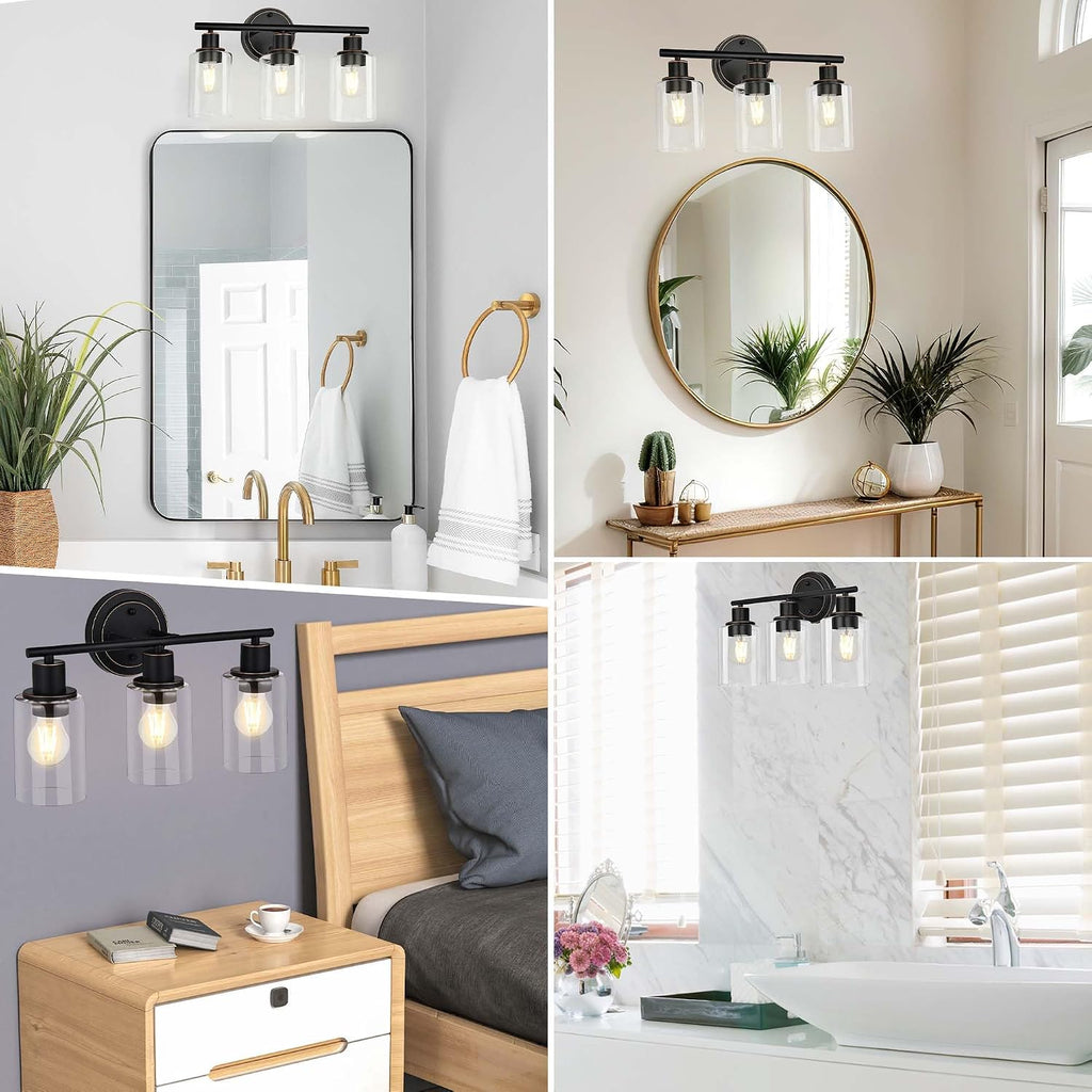 Oil Rubbed Bronze 3-light Bathroom Vanity Light Fixture Over Mirror Sink