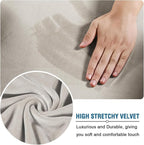H.VERSAILTEX High Stretch Sofa Slipcover 4 Piece Cover Velvet Furniture - Image 5