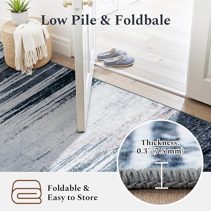 Rugflix 9x12 Large Area Rug, Washable Rug - Image 4