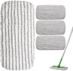 4-Pack Heavy-Duty Scrub Mop Pads for Swiffer Sweeper, Washable Refills