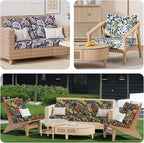 8Pcs Stretch Patio Cushion Covers, Outdoor Couch & Sofa Replacement Slipcovers - Image 9