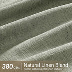 MIULEE Pinch Pleated Thick Linen Curtains 90 Inches Long 2 Panels - Image 4