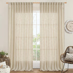 LAMIT Extra Wide Linen Curtains by LAMIT