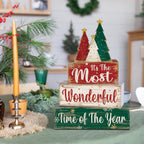 Moucuny 4 Pcs Christmas Tree Table Decorations