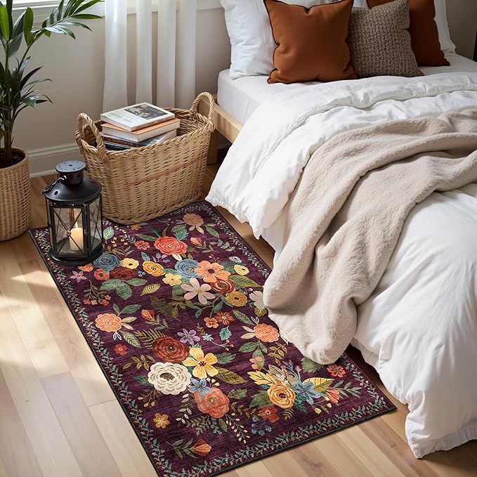 2x5 Entryway Runner Rugs, Non Slip Washable Rugs - Image 2