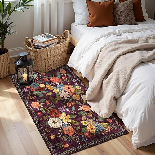 2x4 Entryway Runner Rugs, Non Slip Washable Rugs by WelcometoBabovid