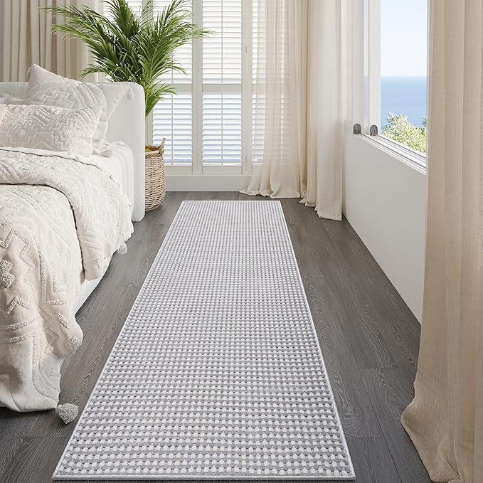 YDKGL Boho 2x8 ft Runners for Hallways Extra Long Woven Washable Kitchen Runner - Image 8